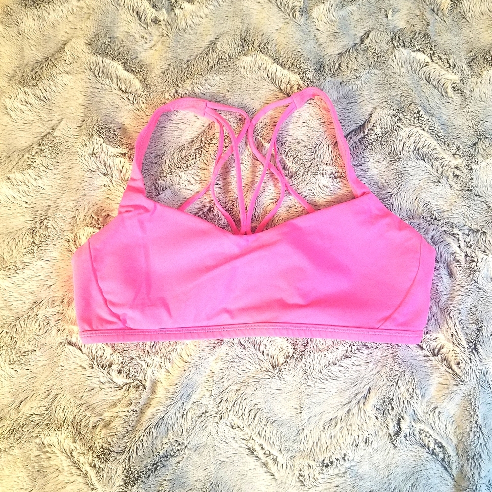 Lululemon Free to be Zen Bra, 10, Dark Prosm Pink